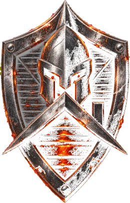 Ironclad Roofing Pro's — shield and Spartan helmet mark