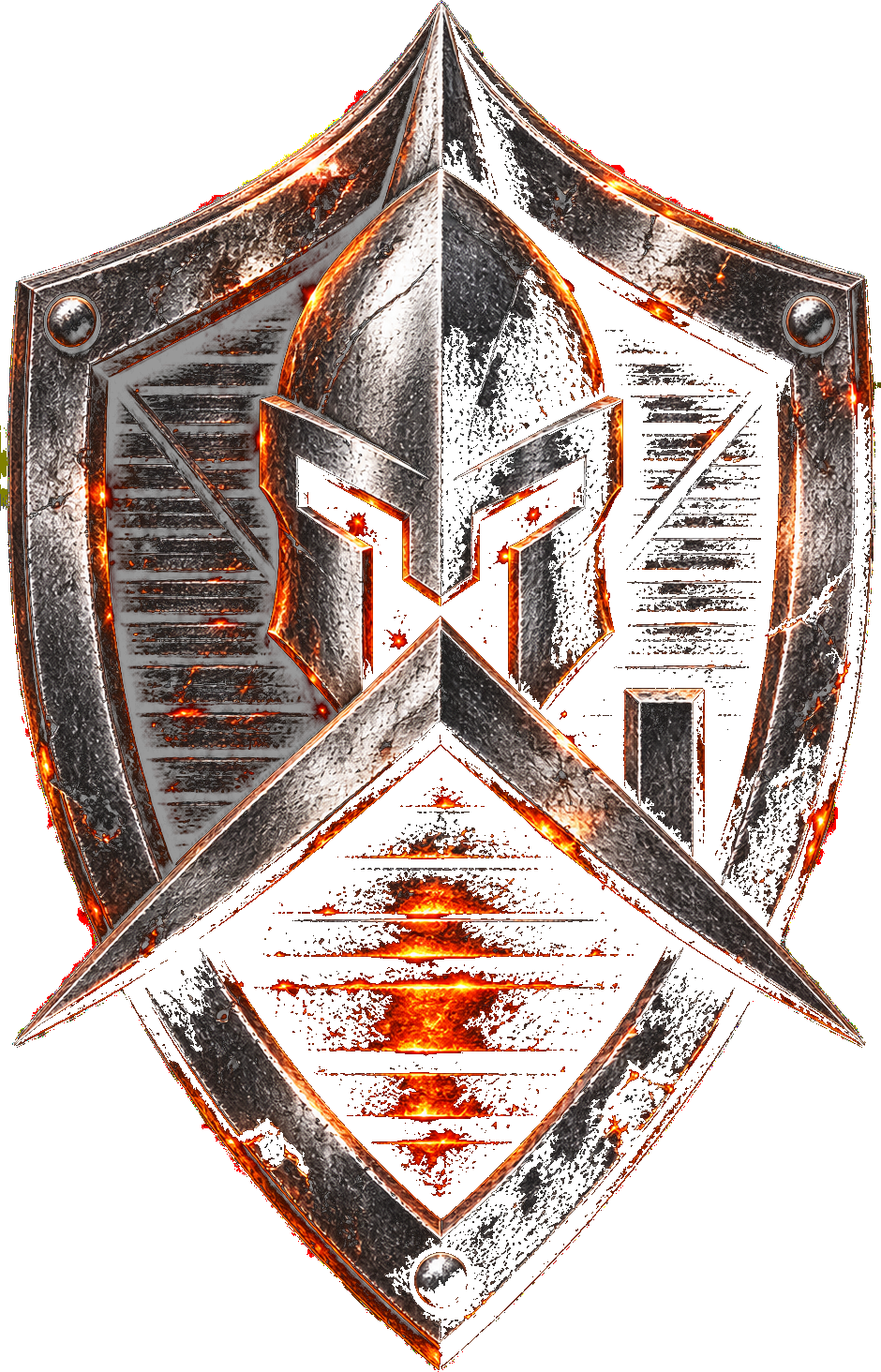 Ironclad Roofing Pro's — shield and Spartan helmet mark